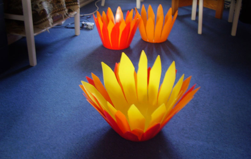 Blumen schwimmend im Meer