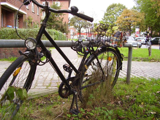 Fahrrad in Barmbek