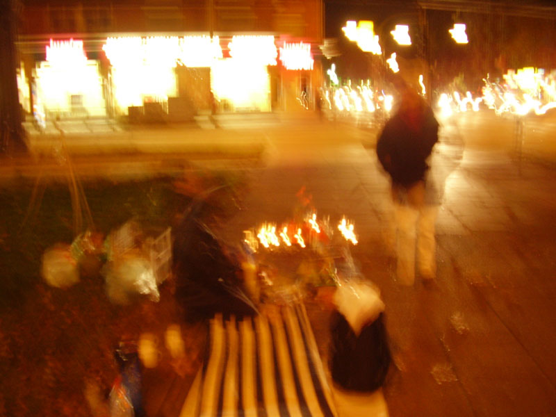 Teelichter und Hupen auf der Kreuzung Hamburg Str. >< Dehnhaide