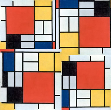 Mondrian-Deko