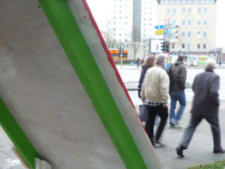 Bau eines Parkplätzchens auf der Kreuzung Hamburg Str. >< Dehnhaide