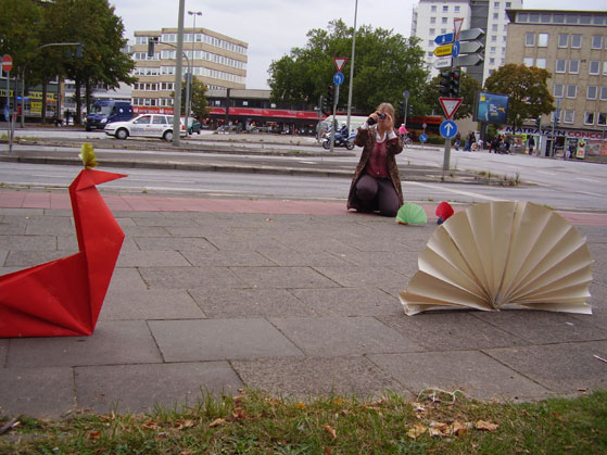 Pfau aus Papier